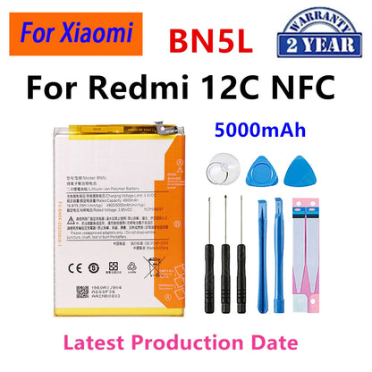 Batterie BN5F BN46 BN5H BN5D BN5L BN5X BN70 per Xiaomi Redmi 7/15/15C/Redmi 14C/12C/10C Note11E/Note 11S/Note 9 Pro