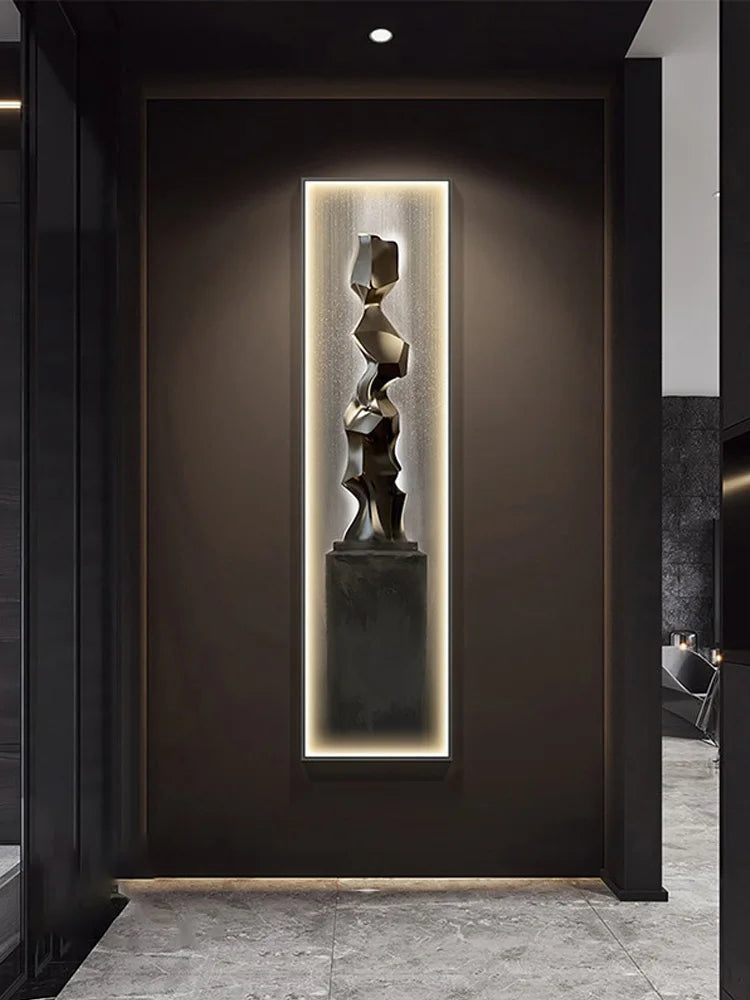 Lampada da Parete a LED Moderna di Lusso, Decorazione per Ingresso, Quadro Sottile da Parete, Lampada da Corridoio di Alta Gamma
