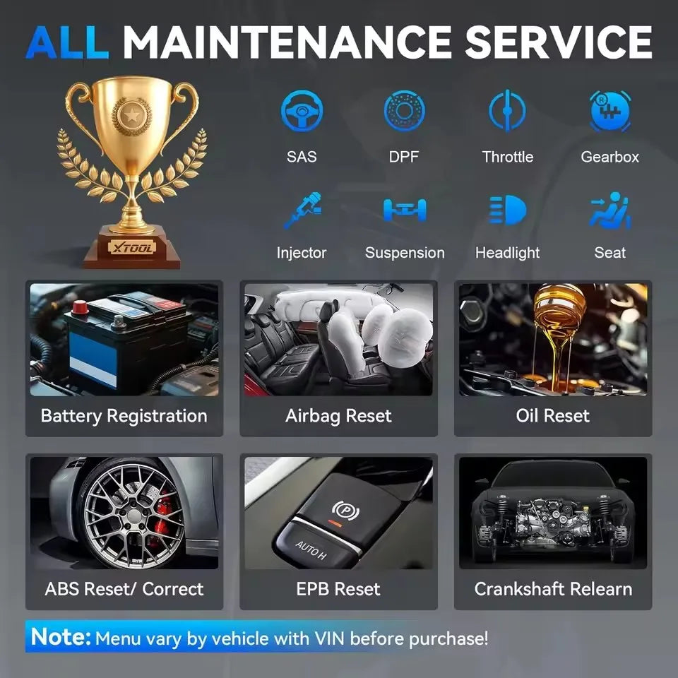 XTOOL InPlus IP500 per BMW, Aggiornamento Gratuito a Vita, Scanner Diagnostico Auto IP500, Test Attivo ECU, Scanner OBD2 per Tutti i Sistemi BMW, Mini, Rolls Royce, Strumenti Diagnostici Auto, 23+ Servizi, Lettore di Codici