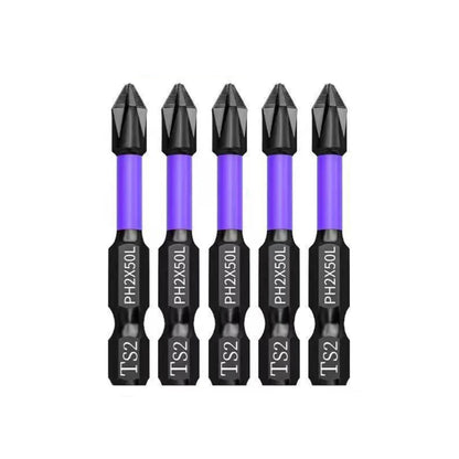5-60PCS PH2 Set di punte per avvitatore a percussione Set di cacciaviti a croce magnetici Set di punte per trapano a percussione Vite Cacciavite a croce antiscivolo in acciaio legato