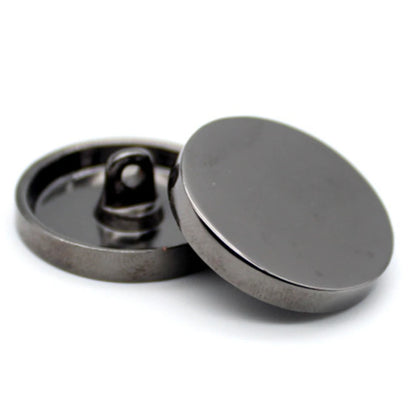 Bottoni in Metallo Piatti e Lisci 10/15/20/25mm, 3 Colori, Resistenti alla Ruggine per Cappotti, Blazer, Camicie e Completi