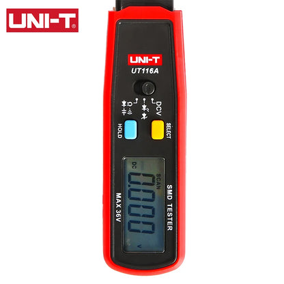 UNI-T UT116A UT116C SMD Tester 36V misuratore di tensione resistenza capacità Zener diodo continuità Tester batteria