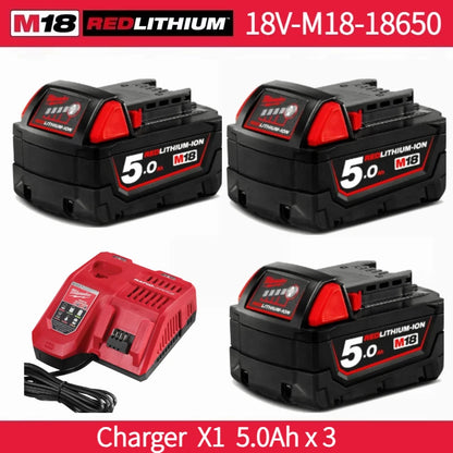 Nuova Batteria Milwaukee M18 8.0Ah ad Alta Potenza 18V Ricaricabile agli Ioni di Litio per Utensili Elettrici Cordless Milwaukee M18 Batteria 8Ah