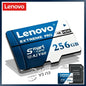 Scheda Micro SD Lenovo 1TB 512GB, scheda SD ad alta velocità 256GB 128GB, scheda TF UHS‑I, scheda di memoria impermeabile per dash cam, telecamere di videosorveglianza, Nintendo Switch.