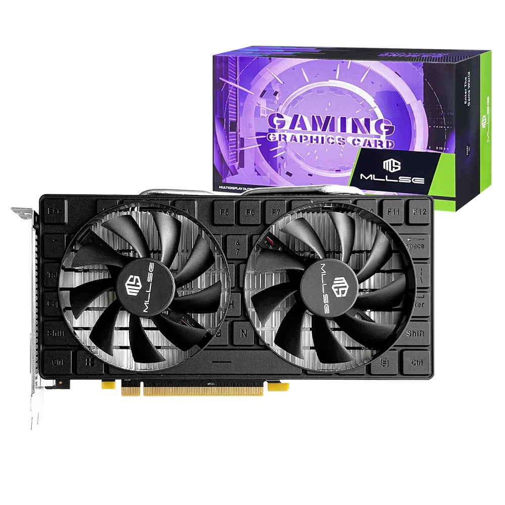 Scheda Video da Gioco MLLSE RX 580 8GB 2048SP GDDR5 256Bit 6Pin PCI Express 3.0 × 16 AMD Radeon GPU RX 580 8G