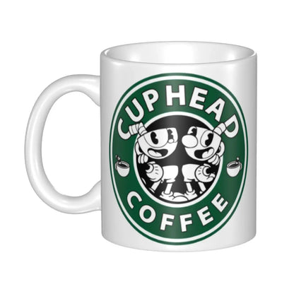 Tazze da caffè personalizzate CupHead e MugMan personaggi dei videogiochi elettronici fai da te tazza da tè al latte in ceramica