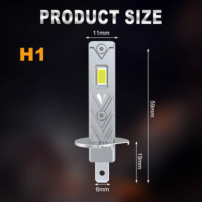 XSTORM H1 Lampadina per fari a LED 60000LM 150W Lampada fendinebbia automatica ad alta potenza 6500K 12V Luci a LED per lampade frontali per auto Lampada da guida
