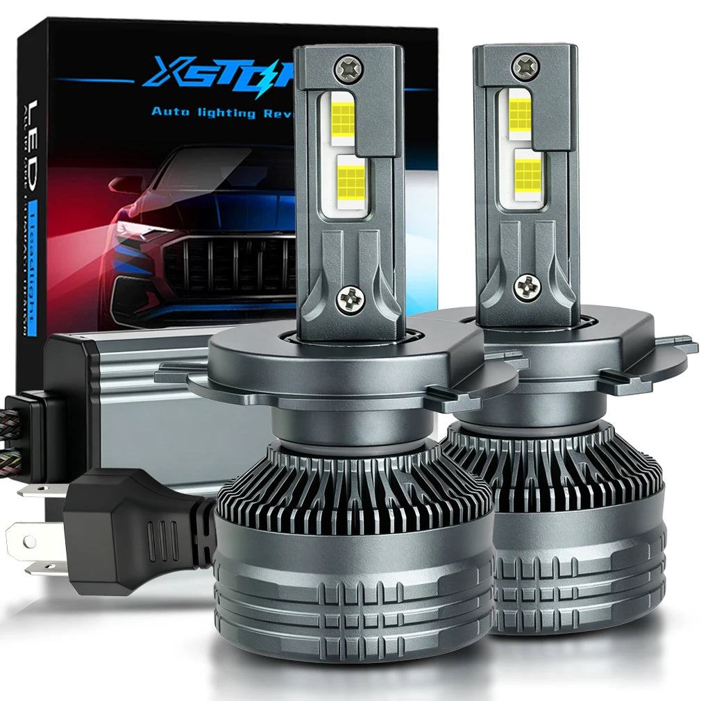 Luci LED XSTORM H7 per Auto, Fari LED H1 H11 H4 400W 80000LM, Luci Abbaglianti e Anabbaglianti H4, Fari Fendinebbia H11 Canbus SENZA ERRORI 6500K