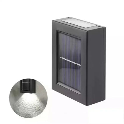 Faretti solari su e giù per esterni, lampada da parete stradale Lampada solare ad energia solare Lampada solare impermeabile decorativa da giardino