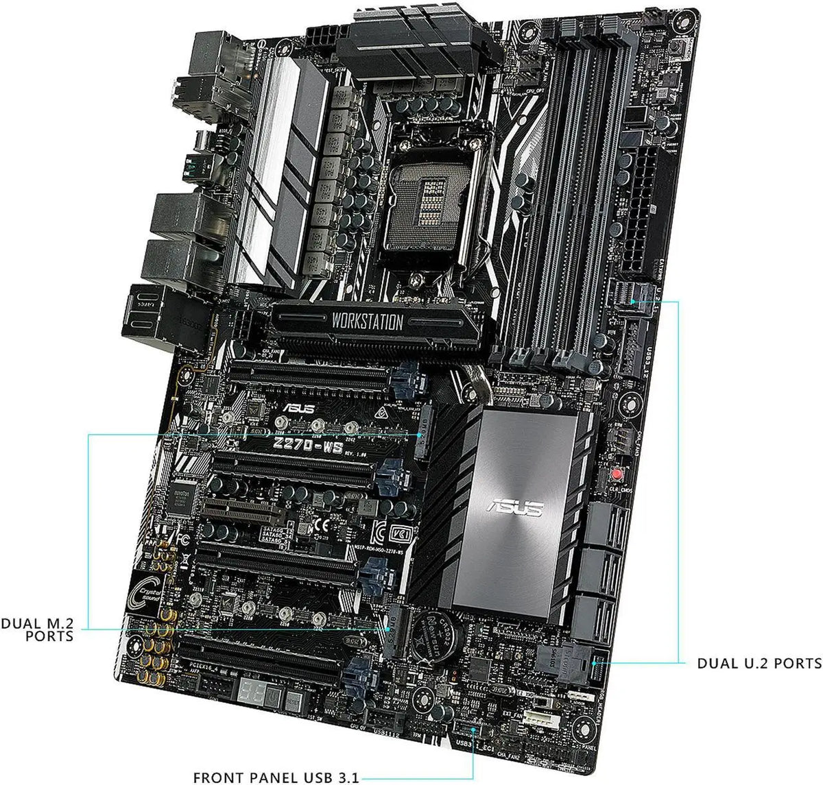 Scheda madre server ASUS Z270-WS Intel Z270 LGA 1151 DDR4 3866MHz ATX supporta CPU Core i3-6320 6400 7600 7700 G4560 6100