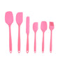 Set di utensili da cucina in silicone da 6 pezzi, spatola per crema, spatola, pennello per olio, set di raschietti di varie misure, strumento per la cottura, non integrato