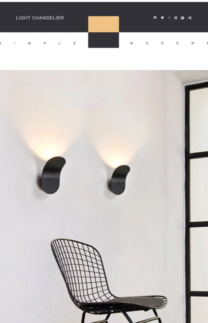 Lampade da Parete LED Moderne, Illuminazione per TV, Comodino 5W AC85-265V, Luci da Parete Nordiche per Soggiorno, Corridoio, Balcone, Decorazione