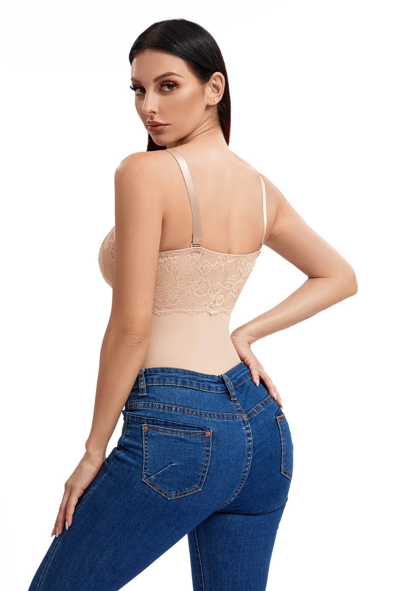 Perizoma in pizzo Body Shapewear Donna Nuovo Shaper per tutto il corpo Vita sottile Tummy Control Intimo Pancia piatta Corsetto liscio Nudo