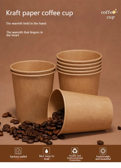 100/200 pezzi bicchieri di carta usa e getta 250ml bicchieri di carta tinta unita tazza di caffè tazza di latte tazza di carta per forniture per feste calde