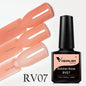 VENALISA Base in Gomma Cappotto Colore Gel per Unghie Smalto Gelatina Semi Trasparente Francese per Unghie Camouflage Soak off UV LED Gel per Unghie Smalto
