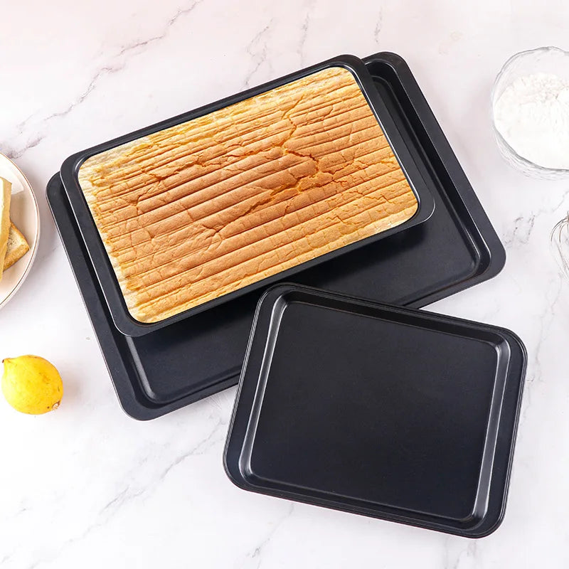 Teglia da forno antiaderente in acciaio al carbonio Teglia da forno rettangolare Pane tostato Torta di pane Bakeware Pasticceria fai da te Piatto Utensili da cucina