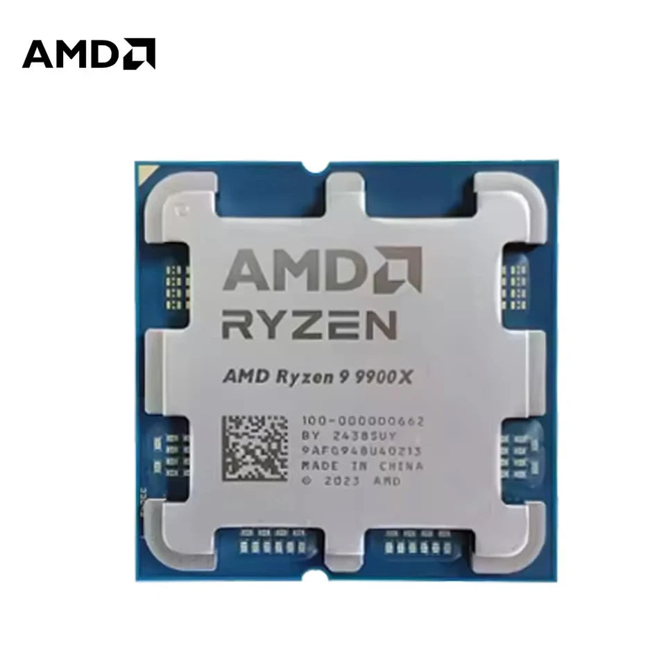 AMD Ryzen 9 9900X, CPU a 12 core e 24 thread, 5,6 GHz, 64 MB di cache L3, socket AM5, DDR5, TDP di 120 W, processore della serie 9000, senza ventola.