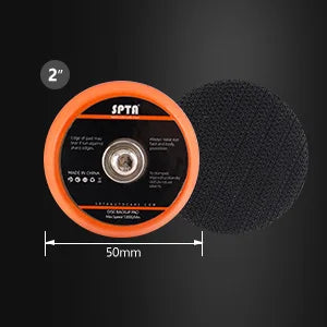 (Vendita singola) SPTA 1/2/3 pollici M6 5/16 "-24 filettatura bordo morbido supporto placcato Pad Hook Loop per trapano orbitale RO Power Tools