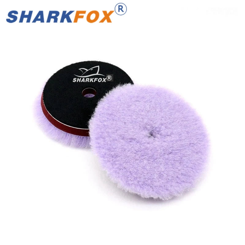 Sharkfox 5 "/6 pollici Lana Lucidatura Disco Auto Ceretta Lucidatura Tampone di Lucidatura Auto Vernice Cura Lucidatore Pad Auto Lavaggio Accessori
