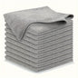 Asciugamano da cucina 5/10/20 pezzi, set di panni per pulizia grigio chiaro in fibra ultrafine, panno assorbente, morbido e smacchiato