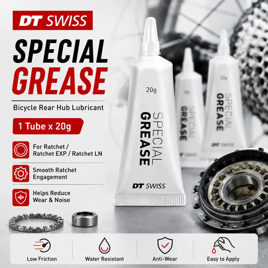 Grasso Speciale DT Swiss 20g per Mozzo Posteriore Star Ratchet, Lubrificante per Ratchet EXP LN MTB Bici da Strada