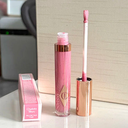 Rossetto in stick Charlotte New Pink Diamond Gold, fard in polvere colorato, lucidalabbra alla frutta, 4 colori, cosmetici portatili Tilbury