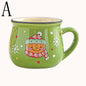 Nuovo 4/1PC Kawaii Natale Tazze Tazze di Ceramica Babbo Natale Alce Figurine Regalo Creativo Per Ufficio Casa Latte Caffè Tazza di Tè Coppie