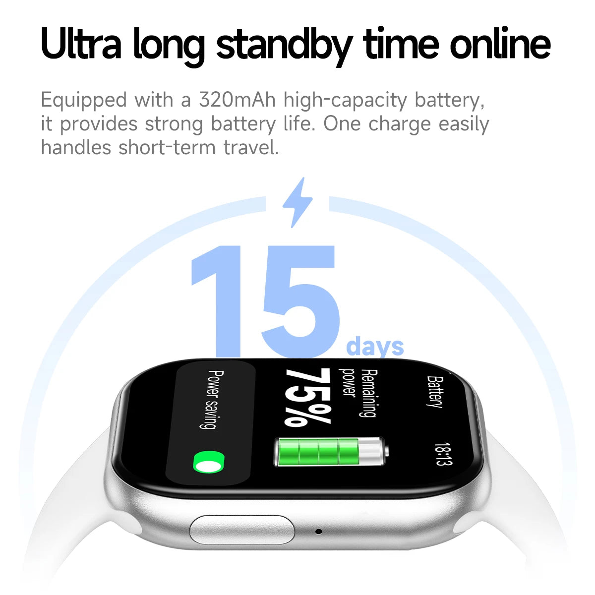 Nuovo Smartwatch iOS Serie 11, Display AMOLED Ultra HD, Cardiofrequenzimetro, GPS, Impermeabile IP68, Fitness, Chiamate Wireless, Braccialetto Originale
