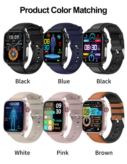 2025 Nuovo AI Diagnosi Lipidi nel sangue Acido urico Test di composizione corporea Smart Watch per uomo ECG + PPG Chiamata Bluetooth Salute Smartwatch