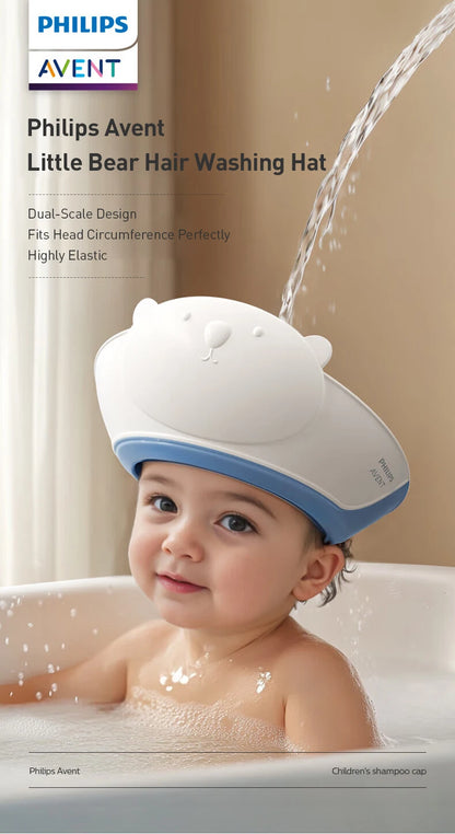 Avent Cuffia per doccia per bambini Cuffia per shampoo impermeabile per bambini Cuffia di protezione per bagno doccia regolabile adatta per 6 mesi sopra