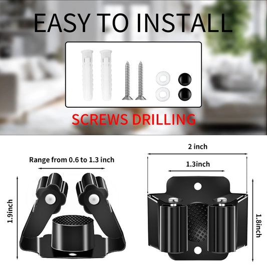 1/8 pz Montaggio A Parete Mop Pinze Supporto Mop Organizer Rack Spazzola Scopa Gancio Titolare Impermeabile Bagno Organizzatore Mensola Accessorio