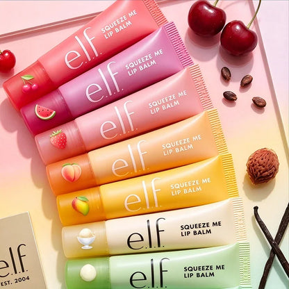 Balsamo labbra lucido alla frutta Hot Elf, set da 2 pezzi, gusto bubblegum-ciliegia, mango, anguria, lucidalabbra a lunga tenuta, idratante, cosmetici per la cura delle labbra