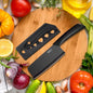 WXCOO Coltello da Cucina, Coltello da Chef per Frutta, Affettatrice per Verdure, Coltello per Disossare, Tritatutto Domestico con Coperchio, Mannaia in Acciaio Inox