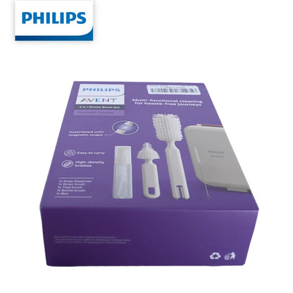 Set di spazzole per biberon Philips AVENT, kit di spazzole multifunzionali per la pulizia dei tettarelle dei biberon, per accessori per l'alimentazione dei neonati