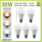 Set di 5 Lampadine LED E27 da 20W, 18W, 15W, 12W, 10W, 9W, 8W, AC220V, Potenza Reale, A60 A80, per Soggiorno e Casa