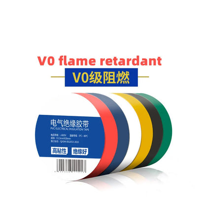 10 pezzi, nastro elettrico, nastro isolante, nastro elettrico, nastro impermeabile in PVC ultrasottile e ultrasottile, 1 rotolo da 9 metri
