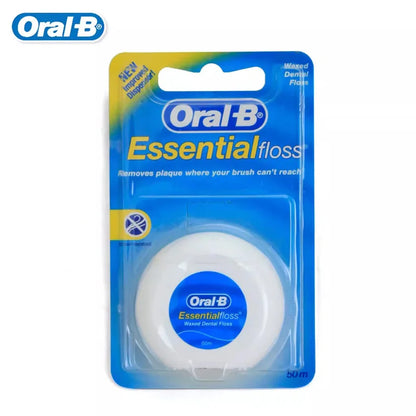 Filo interdentale essenziale Oral-B cerato alla menta, confezione da 50 m