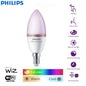 Philips Smart LED 4.9W E14 a lume di candela WiZ Wi-Fi e lampadina Bluetooth 220-240V 16 milioni di lampade dimmerabili satinate a colori CRI90