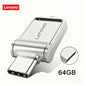 Lenovo Mini, chiavetta USB 3.0 ad alta velocità, in metallo, con interfaccia doppia, capacità 1 TB, 512 GB, 256 GB, adatta per dispositivi Android e laptop.