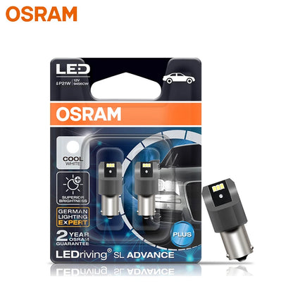 OSRAM Aggiornamento Luce di segnalazione a LED S25 P21W PY21W P21/5W LEDriving SL Advance 1156 1157 LED Lampadina fendinebbia per auto Posizione freno Lampada stop 2X