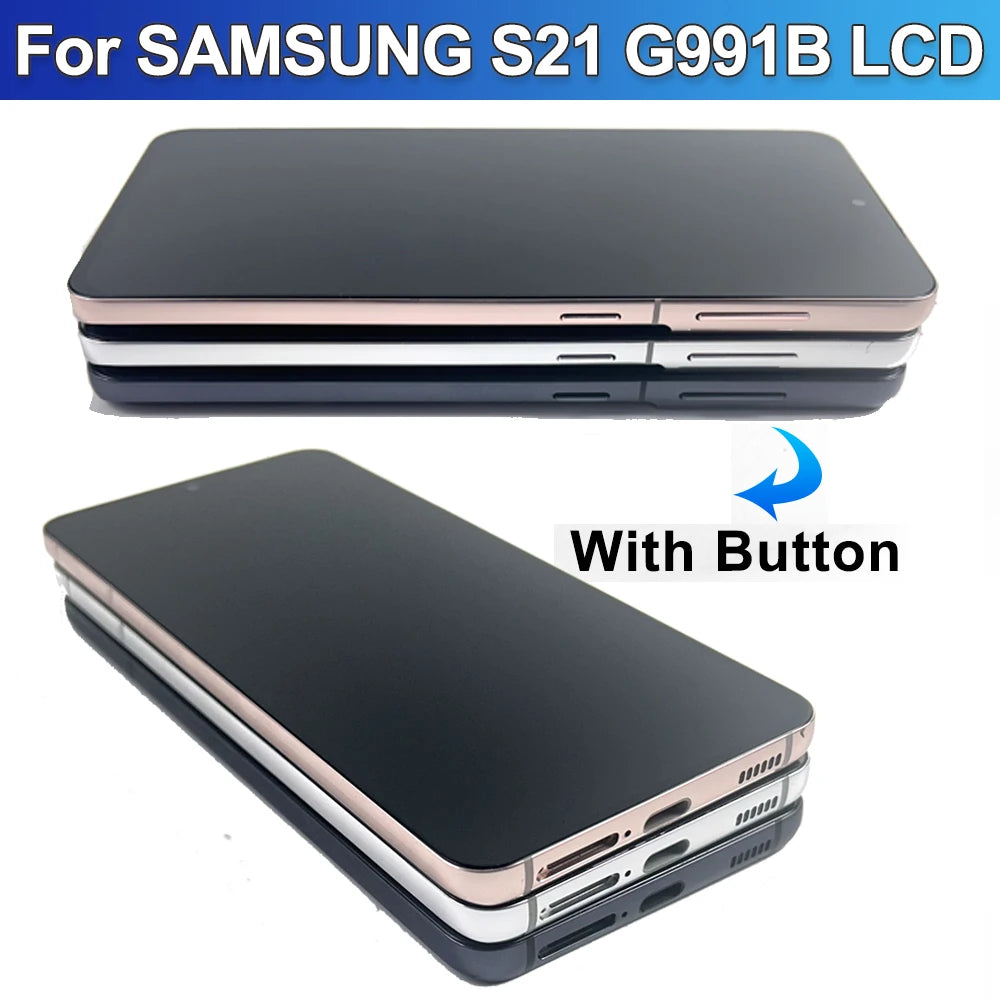 Nuovo display AMOLED per Samsung Galaxy S21 5G, display LCD touchscreen digitalizzatore per Samsung S21 G9910 G991B, ricambio display