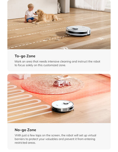 Robot Aspirapolvere ILIFE V30, Navigazione Laser, Aspirazione 10000Pa, Fino a 150 Minuti di Autonomia, Controllo APP, Pulizia Personalizzabile