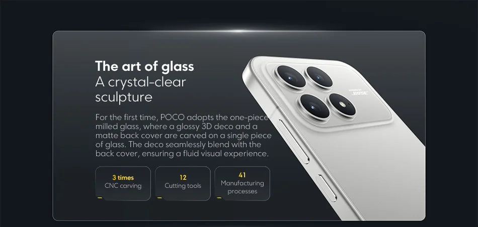 POCO F8 Pro 5G Versione Globale Smartphone Snapdragon ®   8 Elite Display AMOLED HyperRGB da 6,59 pollici 120Hz 6210mAh NFC