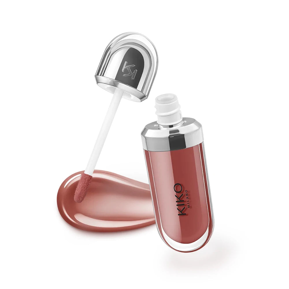 KIKO Milano 3D Hydra Lip Gloss, il rossetto volumizzante che ha fatto il giro del web, trasparente, non si trasferisce, offre un effetto lucido e un aspetto a specchio, ideale per un trucco naturale e un look nude.