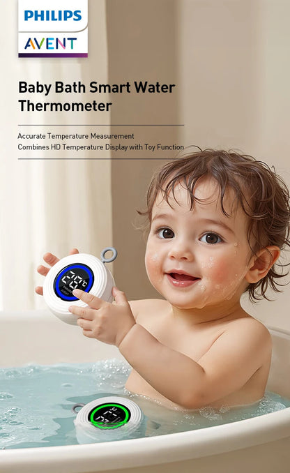 Termometro Digitale per Bagnetto Philips Avent, Lettura Rapida in 5 Secondi, Ricaricabile USB, Materiale ABS Sicuro, Misuratore di Temperatura Galleggiante per Bambini