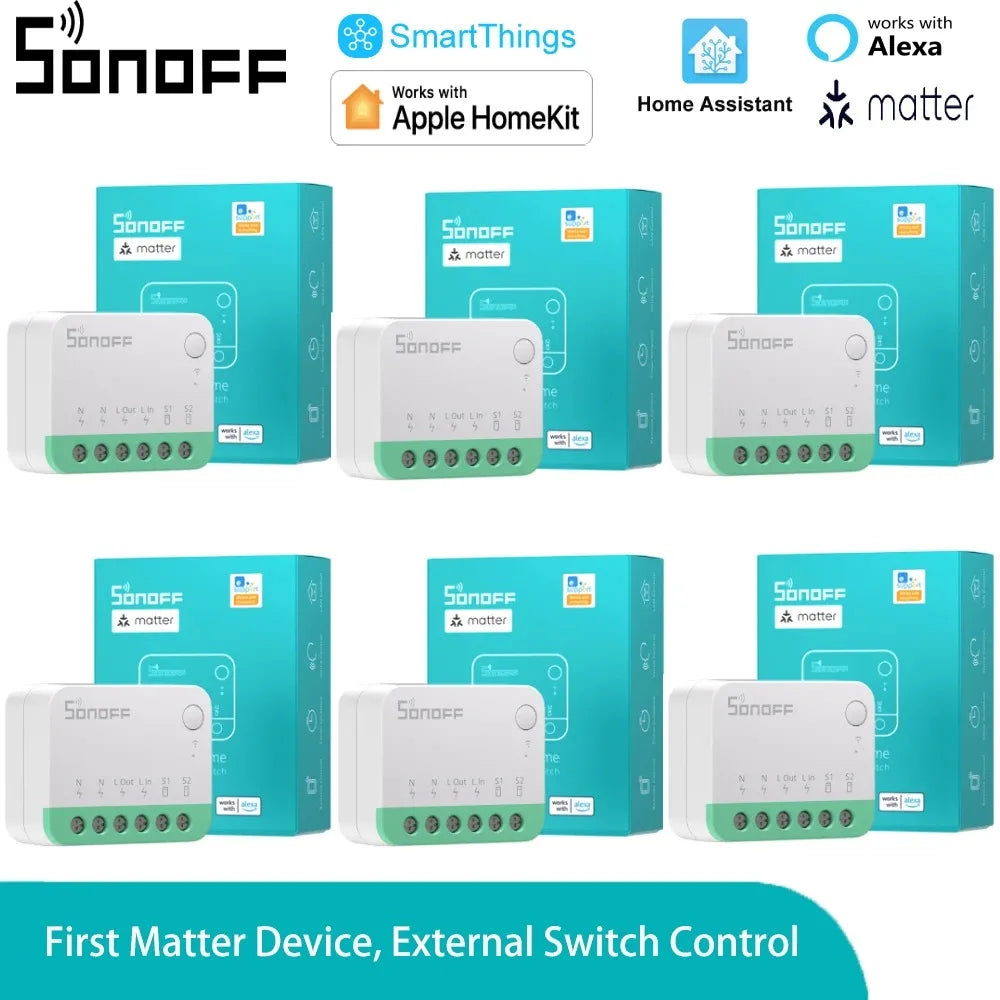 SONOFF MINIR4M Matter SONOFF MINI R4 Matter Sonoff Mini R4 Extreme Wifi Smart Switch Matter Relè con App EWeLink Homekit