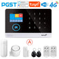 Sistema di allarme PGST ultima versione, WiFi, 4G, allarme di sicurezza domestica intelligente Tuya, controllo vocale intelligente Alexa, funzione push APP