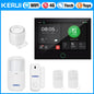 Consegna veloce KERUI Tuya WiFi + 4G Set di sistemi di allarme domestico con touch screen da 7 pollici dal magazzino ES Protezione di sicurezza dell'allarme G70