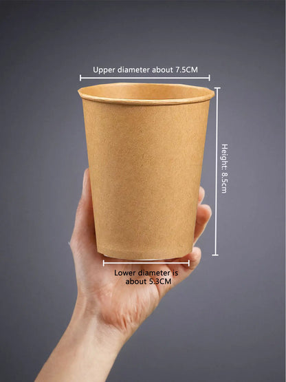 100/200 pezzi bicchieri di carta usa e getta 250ml bicchieri di carta tinta unita tazza di caffè tazza di latte tazza di carta per forniture per feste calde