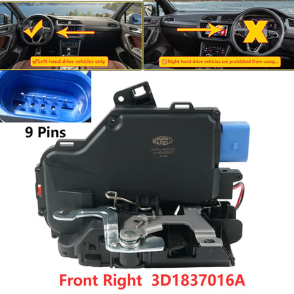 1PCS 3D1837015A 3D1837016AC High Quality Door Lock Actuator for VW Caddy Golf Jetta Touran Touareg Skoda Octavia Fabia Toledo